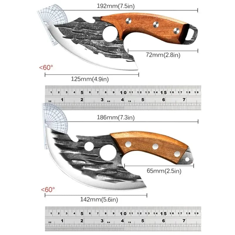 Couteaux à désosser Chef tranchage viande fruits poisson bouteille ouverte couteaux de cuisine utilitaires lame en acier inoxydable manche en bois couteau de Barbecue