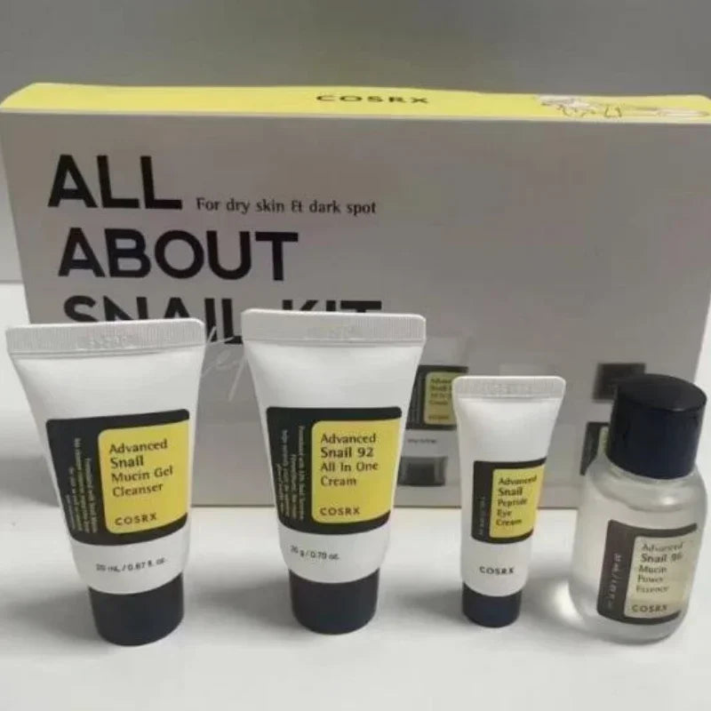 COSRX Ensemble Mucine Escargot 4 Pièces - Kit Complet Hydratant Anti-Âge