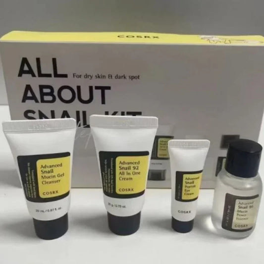 COSRX Ensemble Mucine Escargot 4 Pièces - Kit Complet Hydratant Anti-Âge