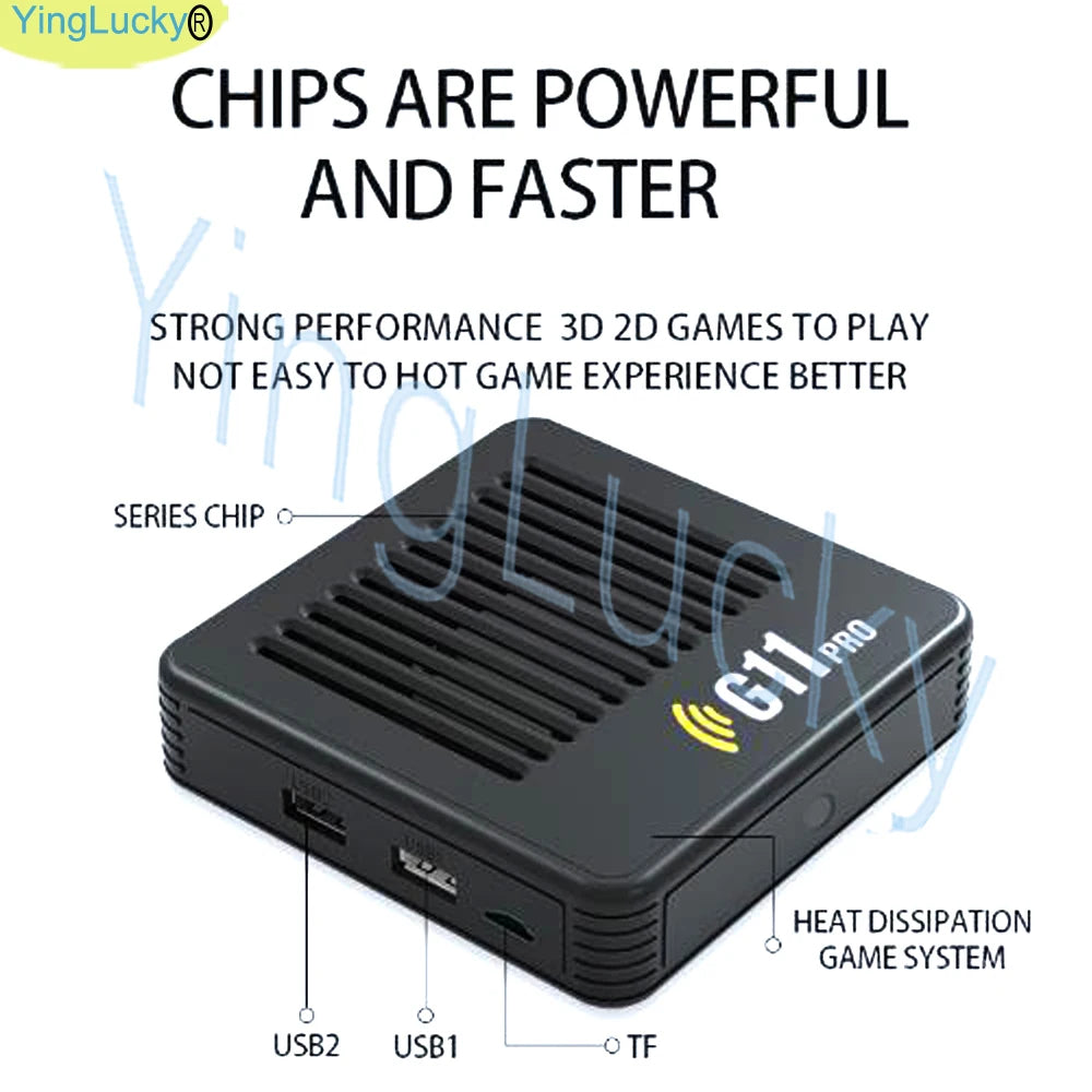 Console Arcade Rétro G11 Pro - 60000+ Jeux 4K HD Manette Sans Fil