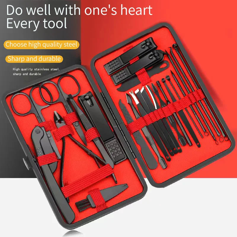 Ensemble Outils Manucure Pédicure - Coupe-Ongles Professionnel