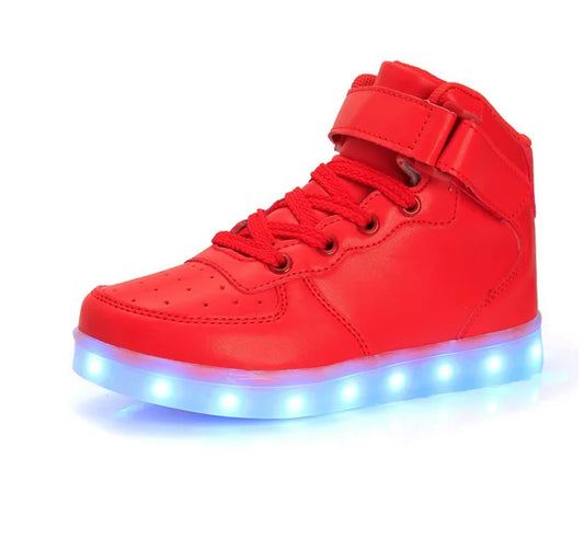 Baskets LED Lumineuses Taille 25-46 - Chaussures Enfants Adultes Unisexe
