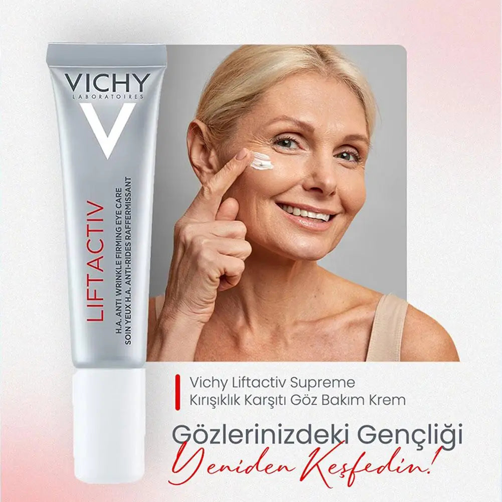VICHY Active Crème Yeux Anti-Rides - Soin Contour Yeux Raffermissant 15ml