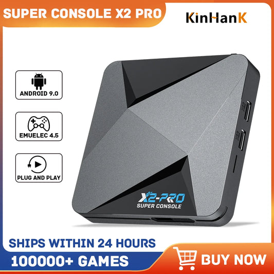 Console Rétro Super X2 Pro - 100000+ Jeux MAME Arcade Sega Saturn DC 4K HD