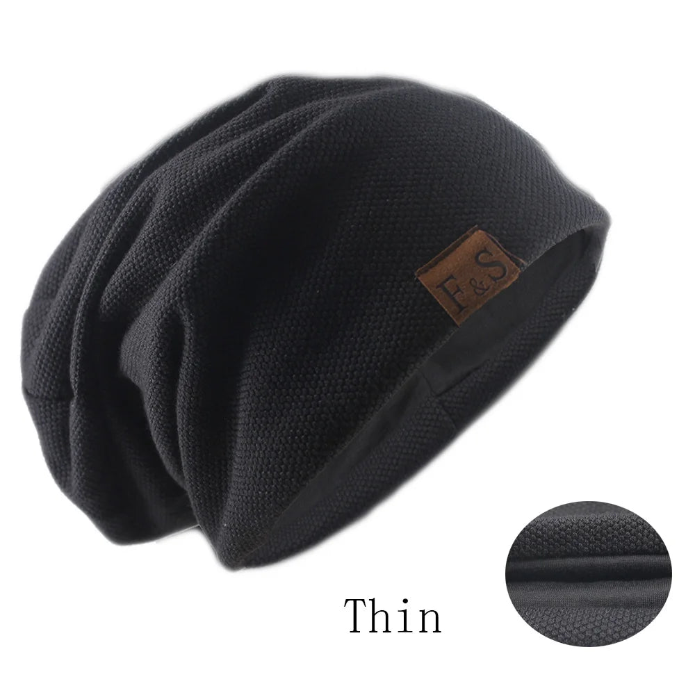 Mode Bonnet chapeau pour hommes et femmes automne tricoté couleur unie Skullies bonnets printemps décontracté doux Turban chapeaux Hip Hop Bonnet