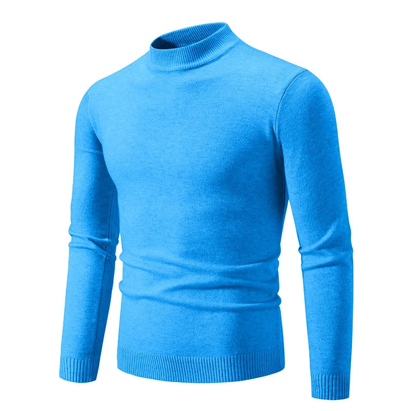 Pull Col Roulé Tricoté Homme Femme - Demi Col Haute Qualité Automne Hiver Unisexe