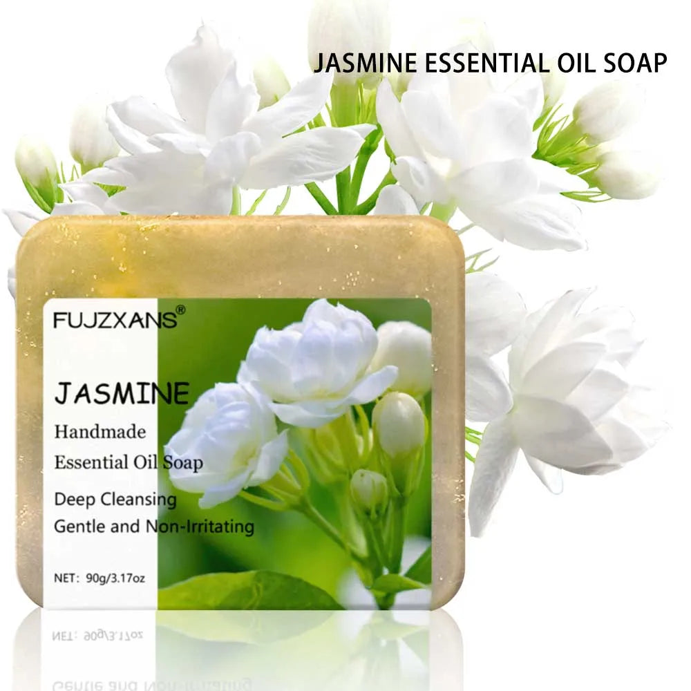 Set of 7 Handmade Soaps with Essential Oils 90g - Rose Jasmine Lavender