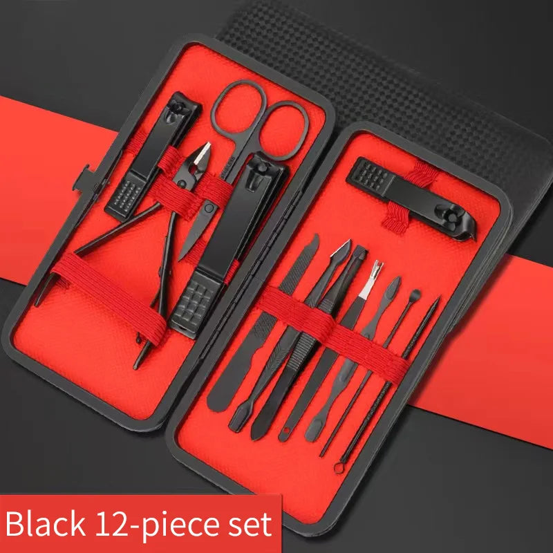 Ensemble Outils Manucure Pédicure - Coupe-Ongles Professionnel