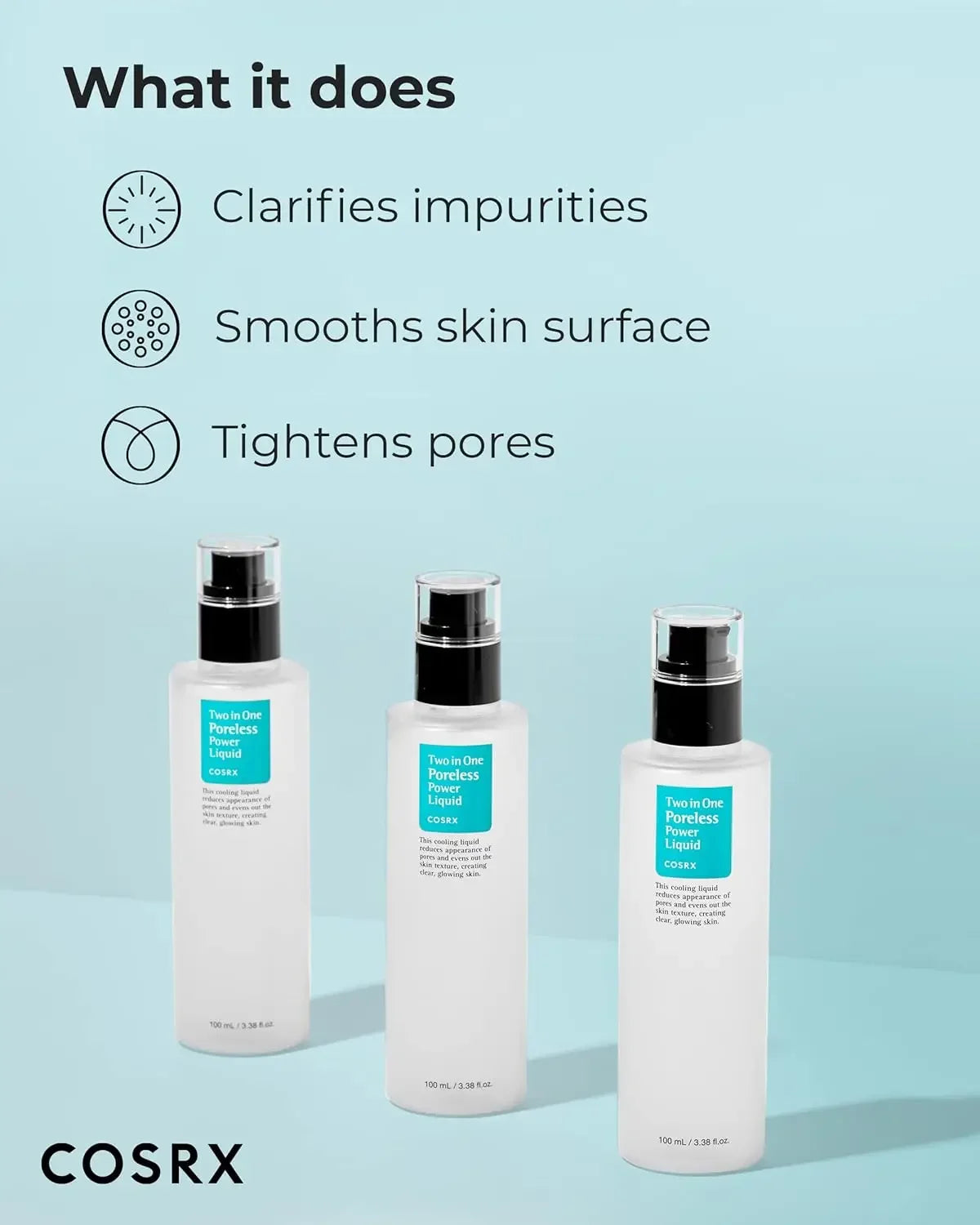 COSRX 2-in-1 Pore Tightening Liquid - K-Beauty Moisturizer 100ml