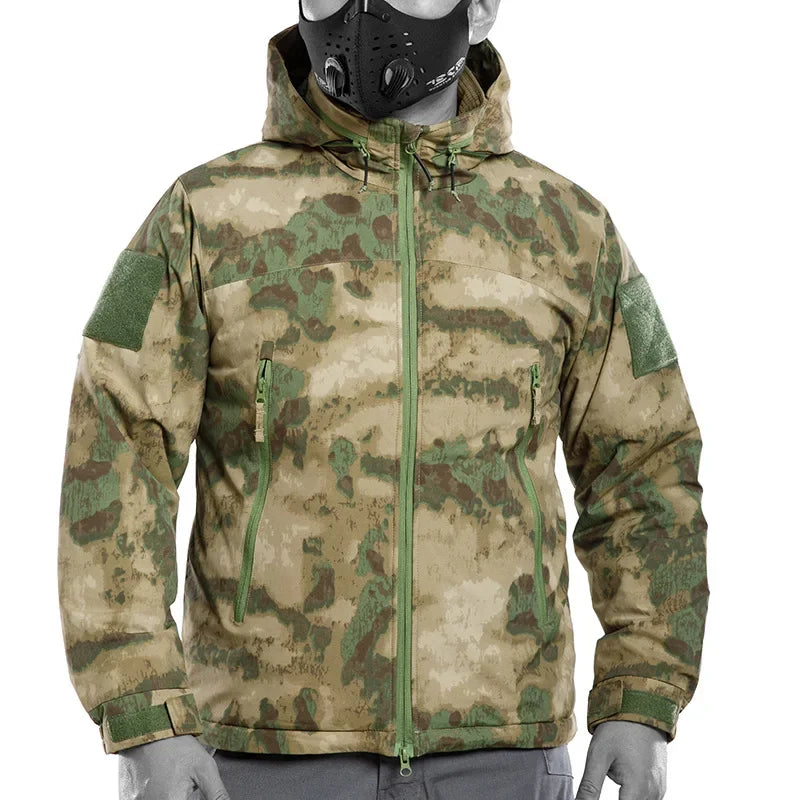 Veste Hiver Niveau 7 Tactique Homme - Doudoune Militaire Imperméable Chasse Randonnée