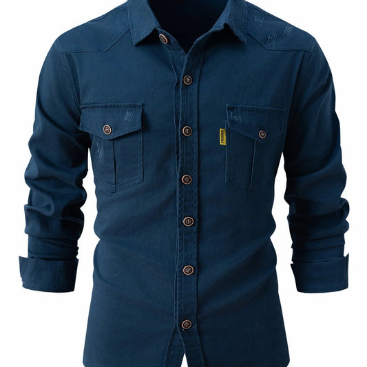 Veste Coupe-Vent Homme Multi-Poches - Style Britannique