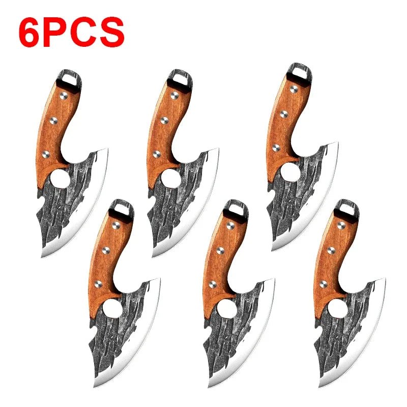 Couteaux à désosser Chef tranchage viande fruits poisson bouteille ouverte couteaux de cuisine utilitaires lame en acier inoxydable manche en bois couteau de Barbecue