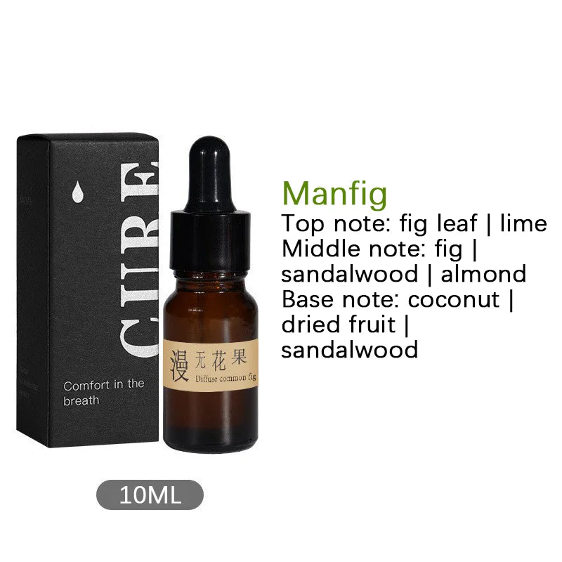 Incense Scented Natural Essential Oil Aromatherapy with Glass Dropper Black Walnut Wood Sticks Car Air Freshener Perfume