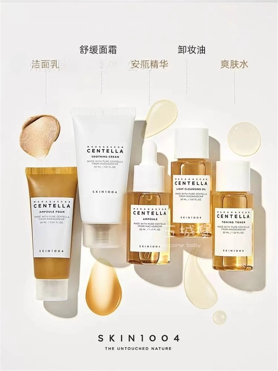 SKIN1004 Ensemble Centella Apaisant - Kit Anti-Acné Réparateur Cicatrices 4 Produits