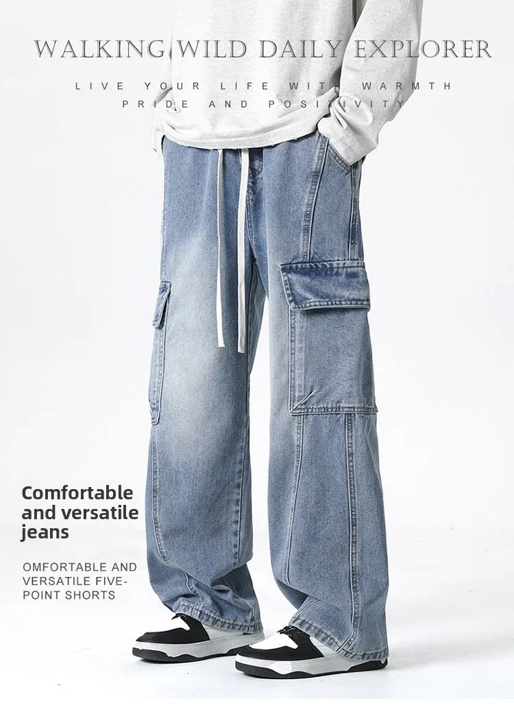 Jean Homme Militaire Style Workwear - Printemps Été