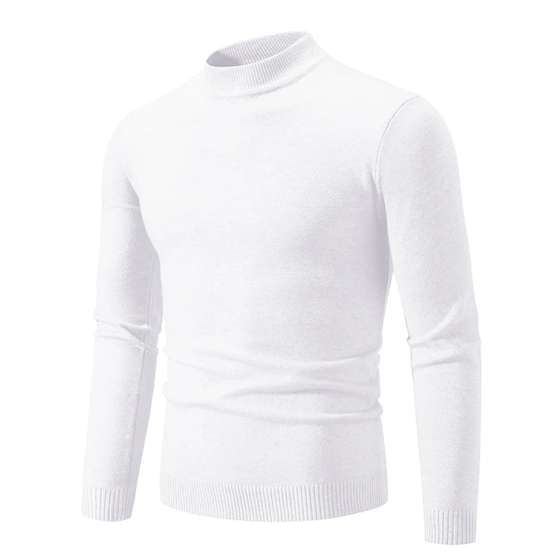 Pull Col Roulé Tricoté Homme Femme - Demi Col Haute Qualité Automne Hiver Unisexe