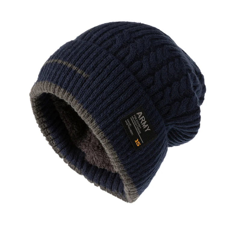 Bonnet tricoté pour hommes et femmes, Bonnet épais, Skullies, hiver 2023
