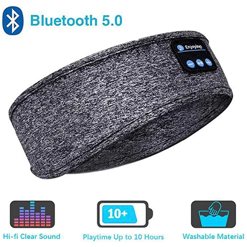 Bandeau Bluetooth Sommeil Sport - Écouteurs Sans Fil Course Running Casque Musique