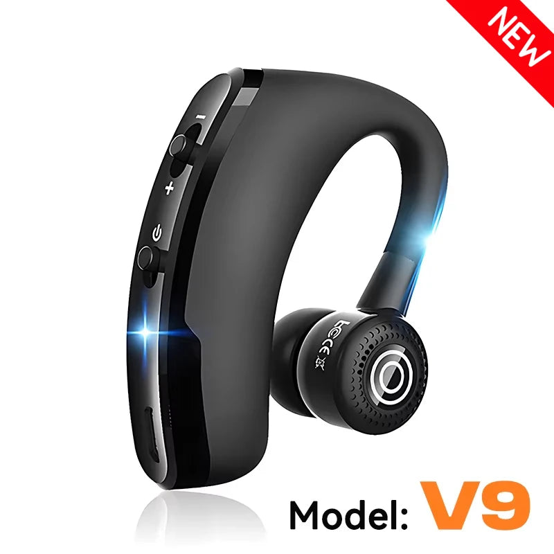 Écouteur Bluetooth Sport VAORLO V9 - Oreillette Sans Fil Mains Libres HD Micro
