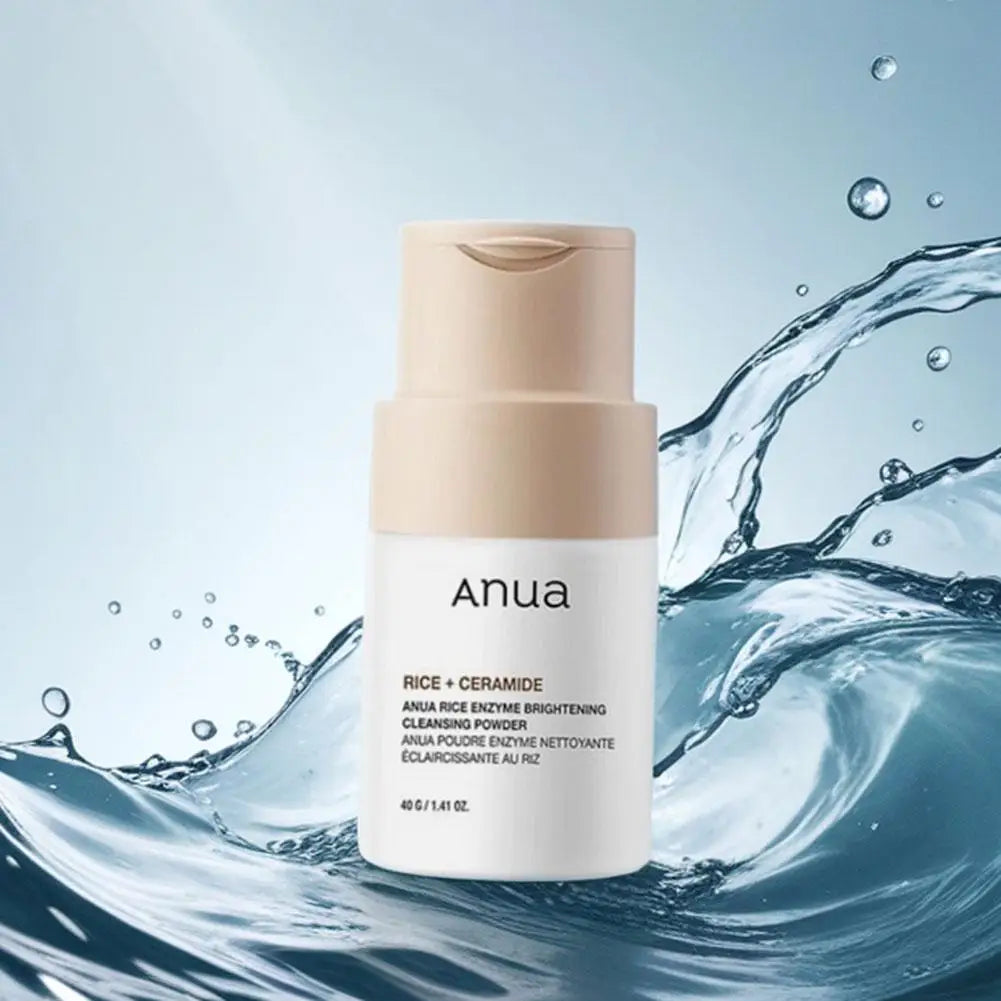 ANUA Poudre Enzyme Riz Éclaircissante - Nettoyant Exfoliant Céramide 40g