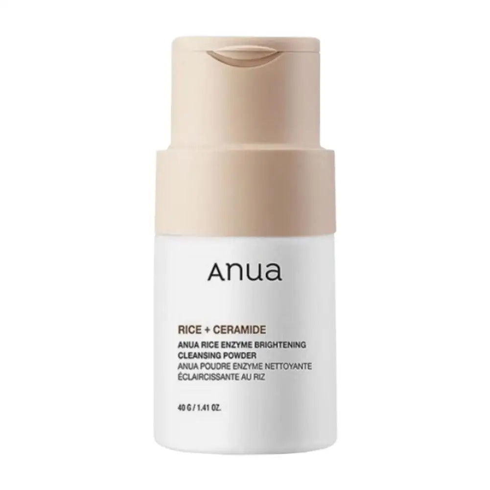 ANUA Poudre Enzyme Riz Éclaircissante - Nettoyant Exfoliant Céramide 40g