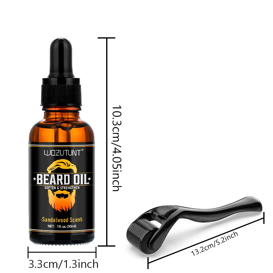 Natural Shea Beard Oil - Sandalwood 30ml | Softens &amp; Strengthens