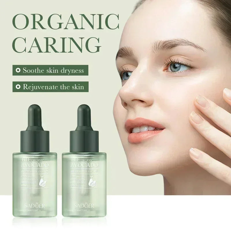 Organic Avocado Shea Butter Face Essence - Anti-Aging Moisturizing Repairing