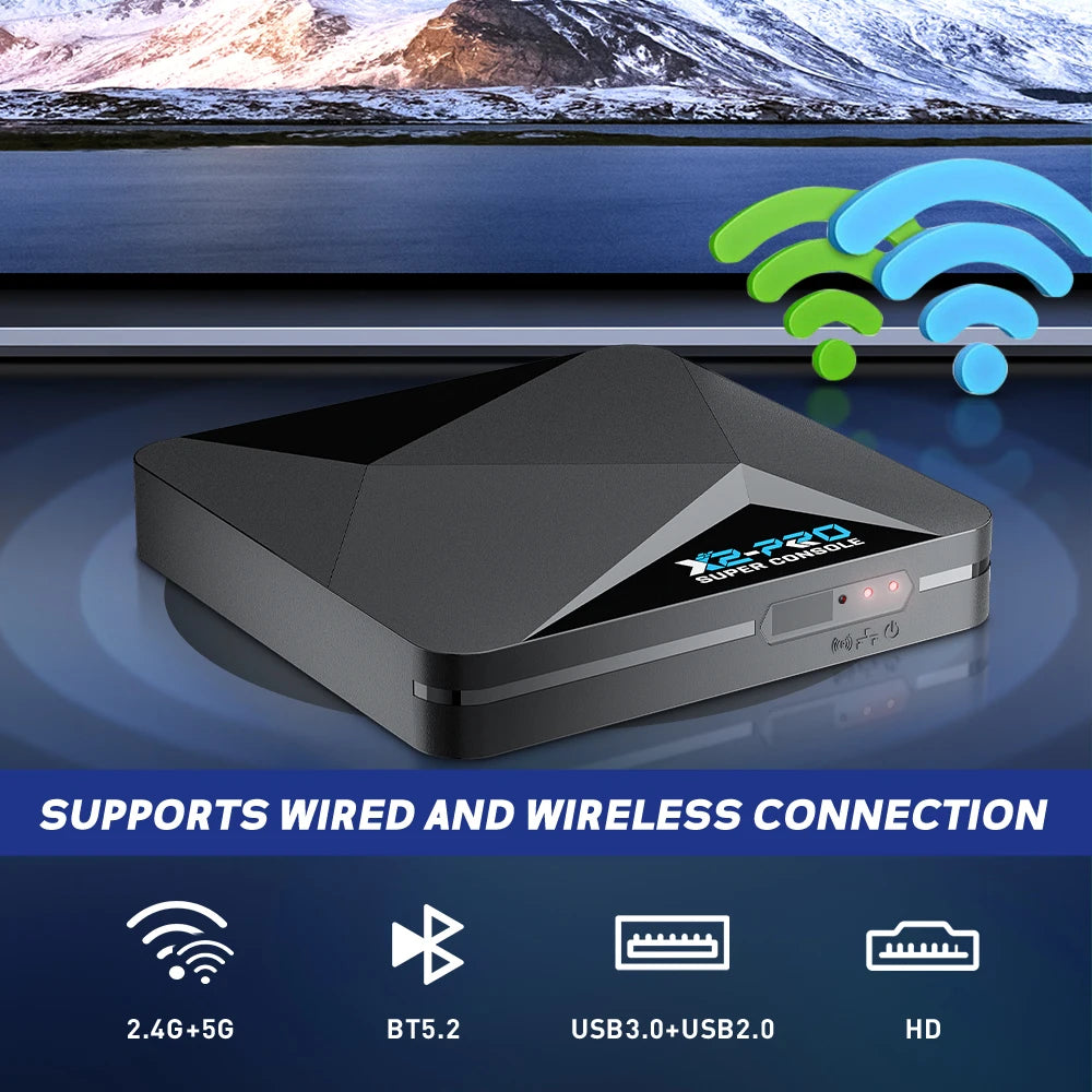 Console Rétro Super X2 Pro - 100000+ Jeux MAME Arcade Sega Saturn DC 4K HD