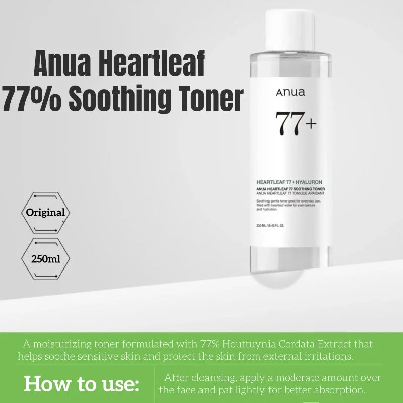 ANUA Ensemble HeartlePG 77% - Kit Complet Soins Coréens Premium 5 Produits