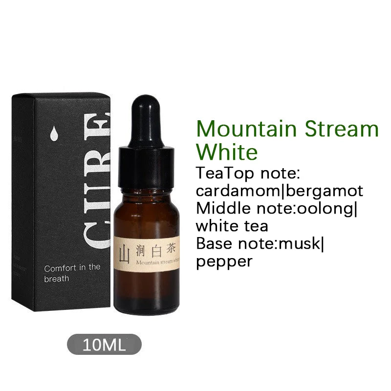 Incense Scented Natural Essential Oil Aromatherapy with Glass Dropper Black Walnut Wood Sticks Car Air Freshener Perfume