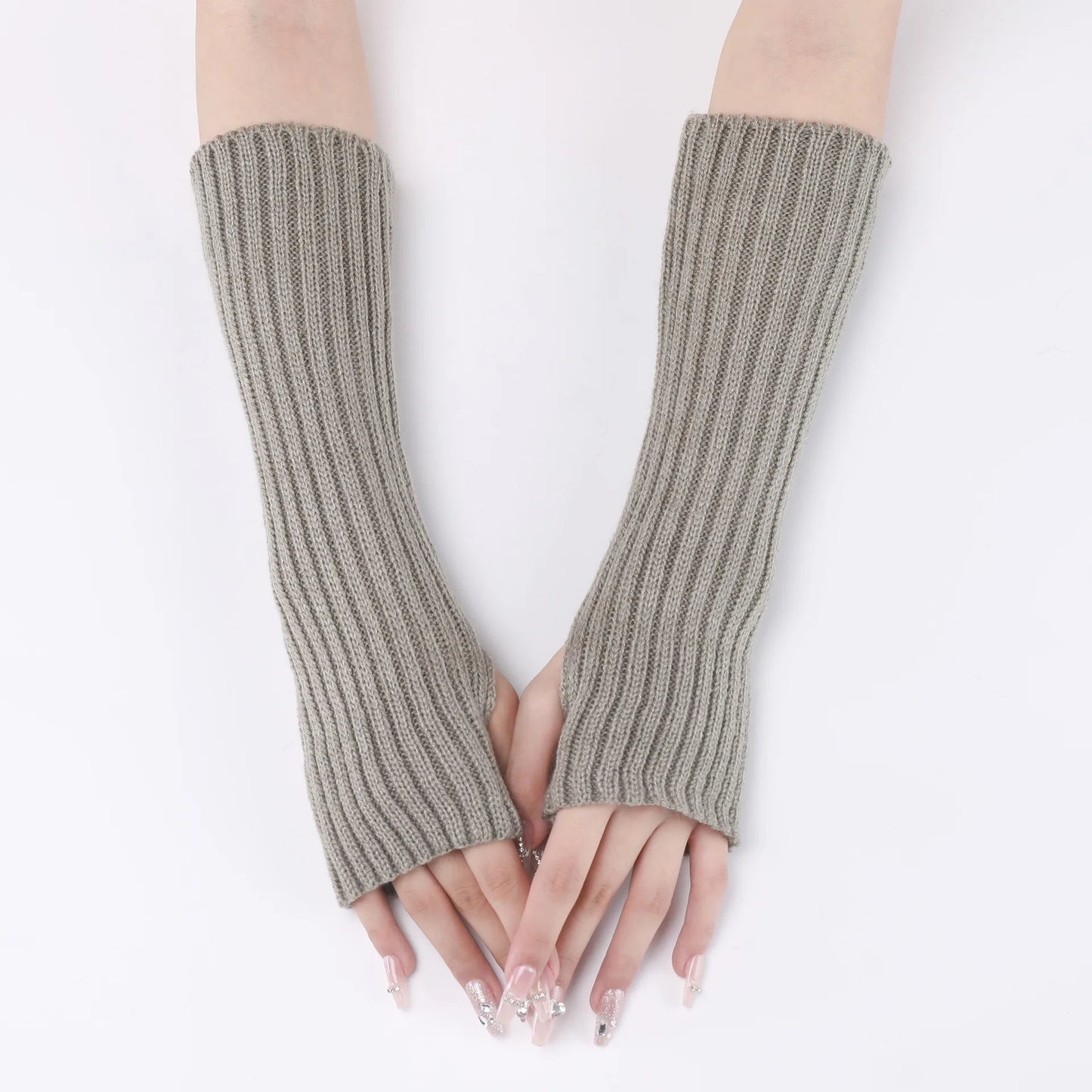 Gants Sans Doigts Lolita Kawaii - Mitaines Gothiques Punk 30cm