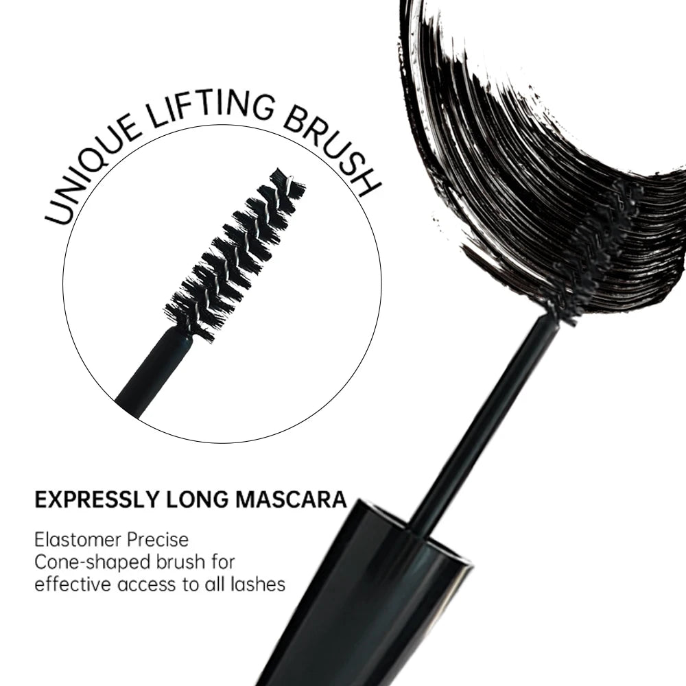 JUJU DREAM Mascara 4D Fibres - Volume Allongement Imperméable Noir Intense
