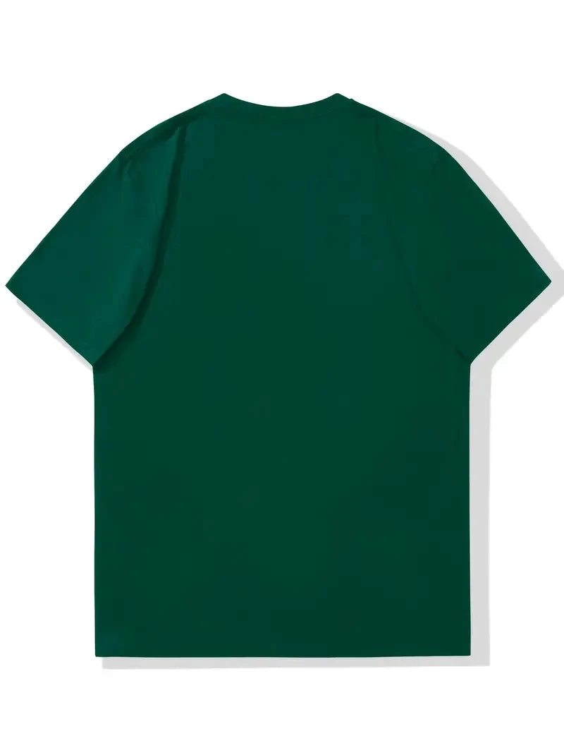 T-Shirt Homme 100% Coton Yin-Yang - Col Rond Ample Sport Décontracté Été