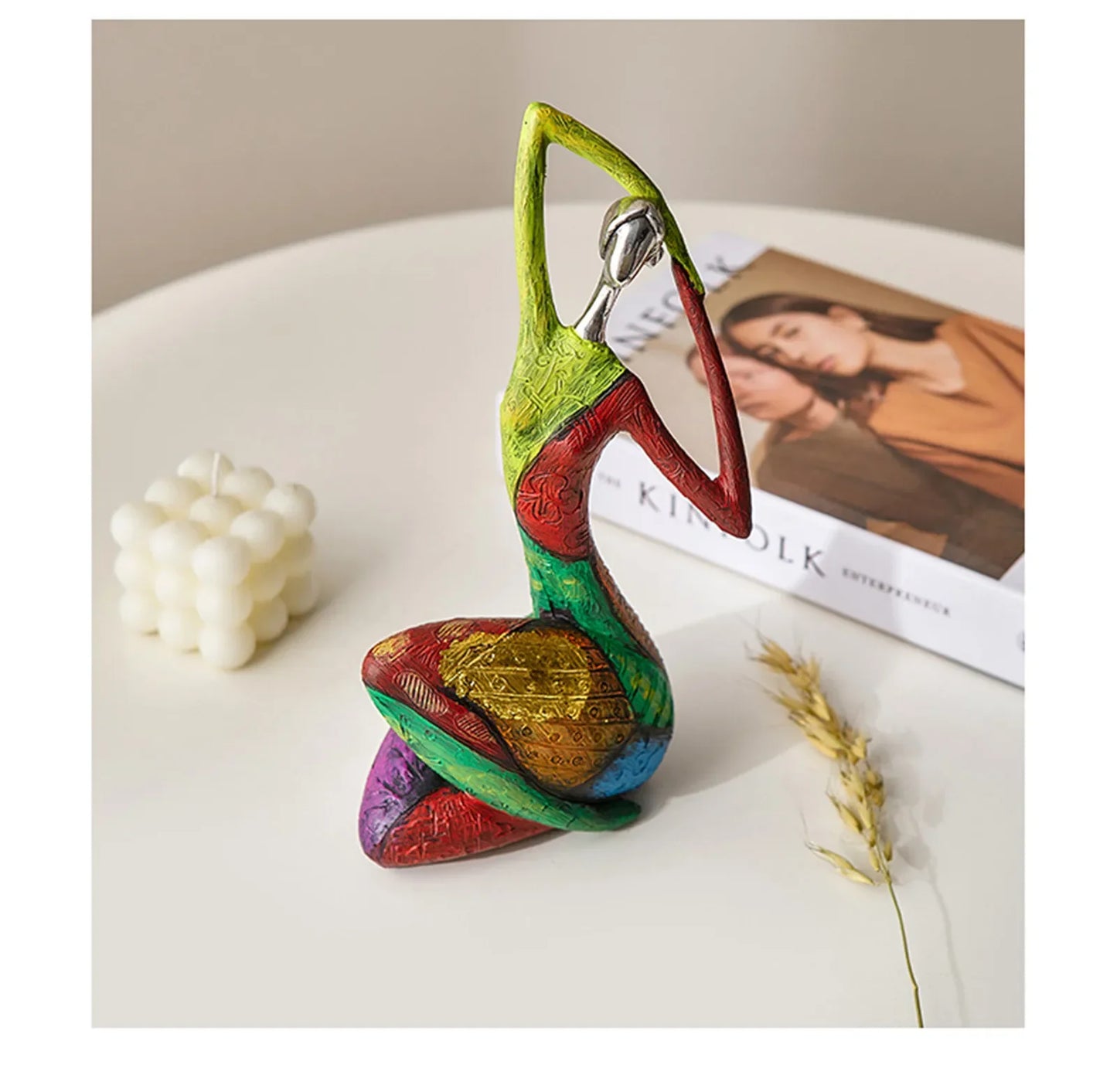 Sculpture Personnage Abstrait Créatif - Poupée Art Moderne Salon Bureau Cadeau