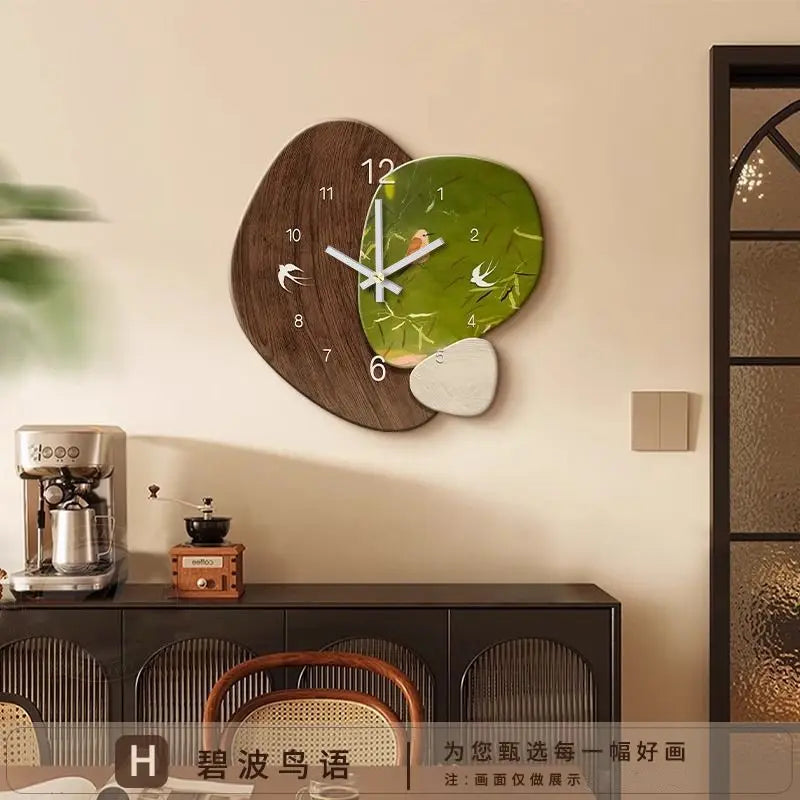 Horloge Murale Peinture Décorative Antique - Calendrier Perpétuel Salon