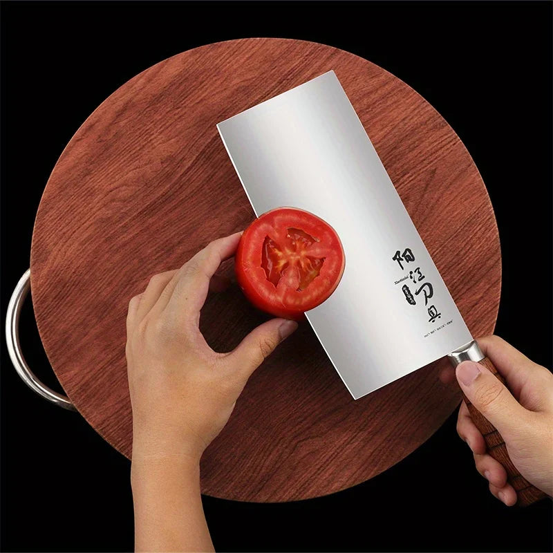 PLYS couteau à trancher manche en bois massif couteau à trancher en acier inoxydable couteau à légumes tranchant couteau à viande couteaux de cuisine de haute dureté