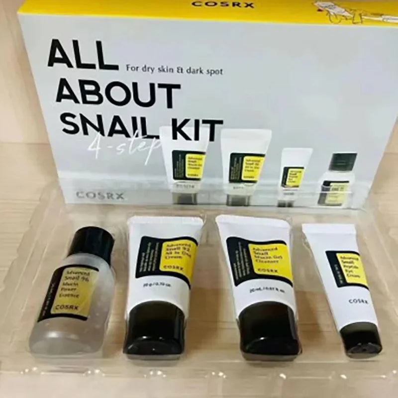 COSRX Ensemble Mucine Escargot 4 Pièces - Kit Complet Hydratant Anti-Âge