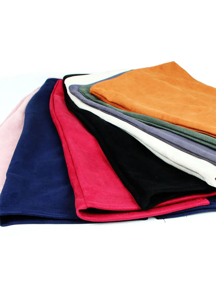 Jupe Crayon Daim Femme - Taille Haute Moulante Multicolore