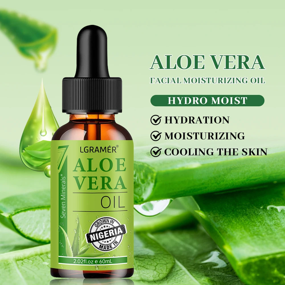 Aloe Vera Moisturizing Face Oil - Smooth Tender Skin Care Essence