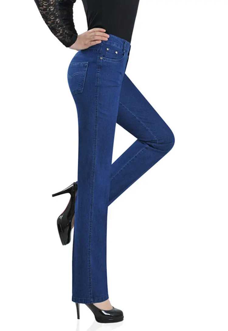 Jean Femme Grande Taille Chaud - Pantalon Mère Confort