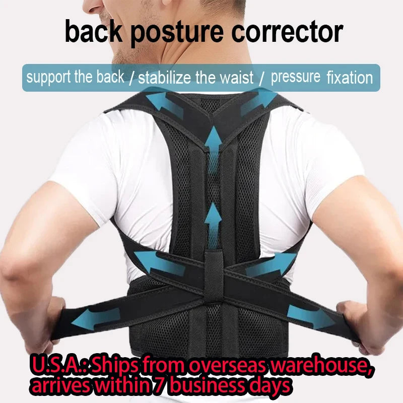 Attelle Posture Dos Colonne Vertébrale - Ceinture Soutien Haut Bas Dos Orthopédique
