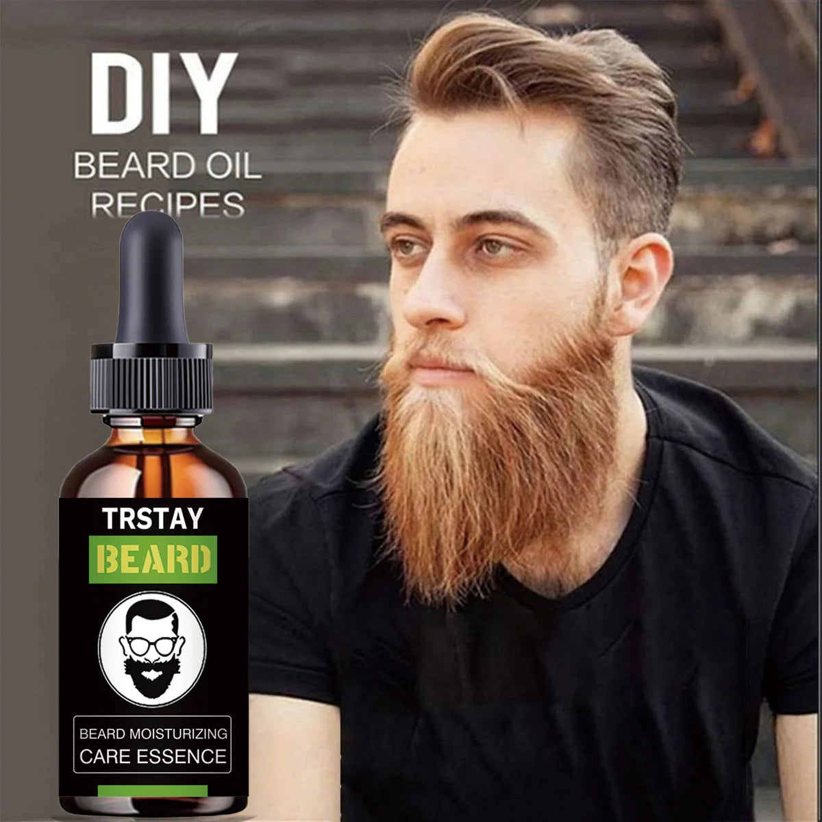 Moisturizing Beard Essence for Men - Nourishing Anti-Dryness Care