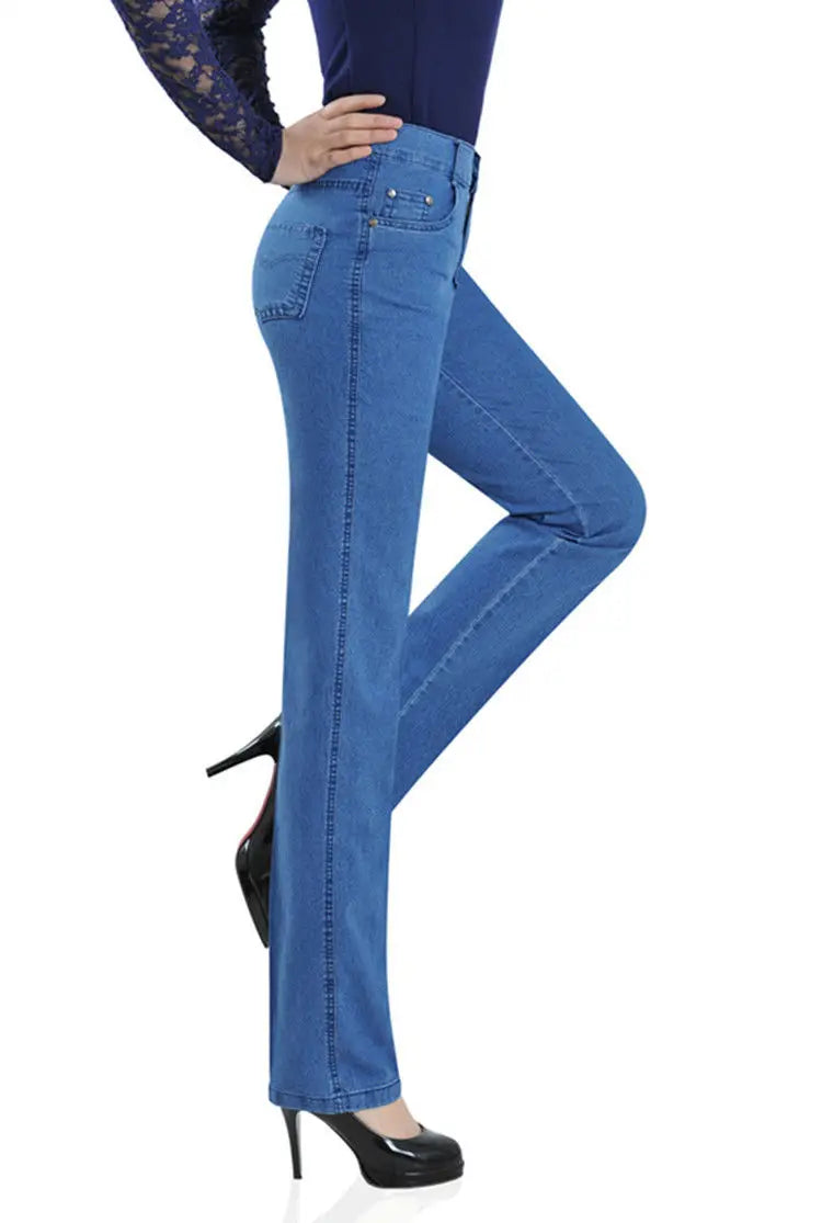 Jean Femme Grande Taille Chaud - Pantalon Mère Confort
