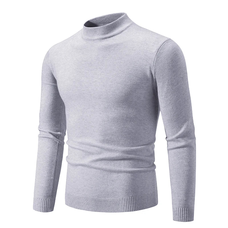 Pull Col Roulé Tricoté Homme Femme - Demi Col Haute Qualité Automne Hiver Unisexe