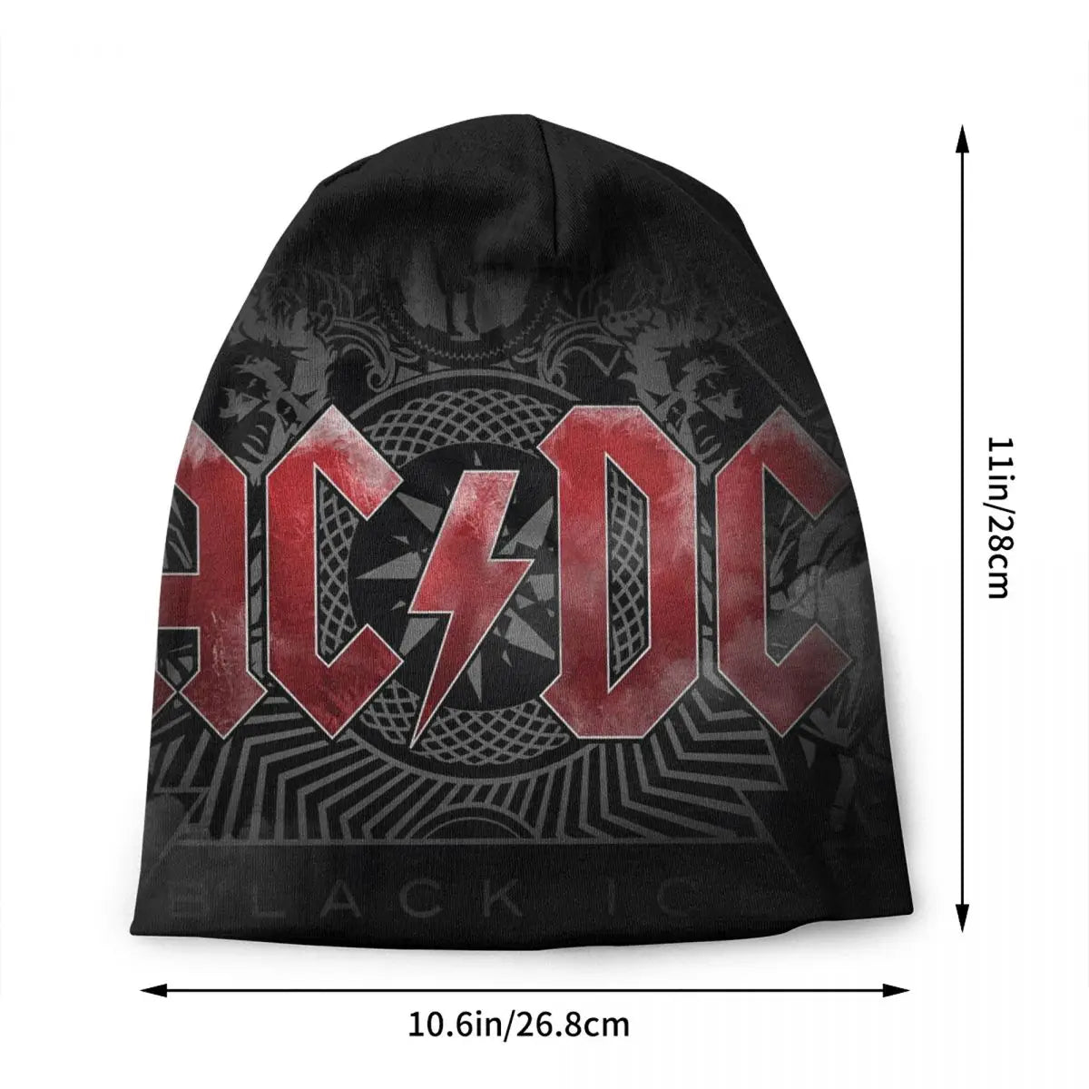 Bonnet Rétro Rock AC/DC - Tricot Hiver Heavy Metal Unisexe