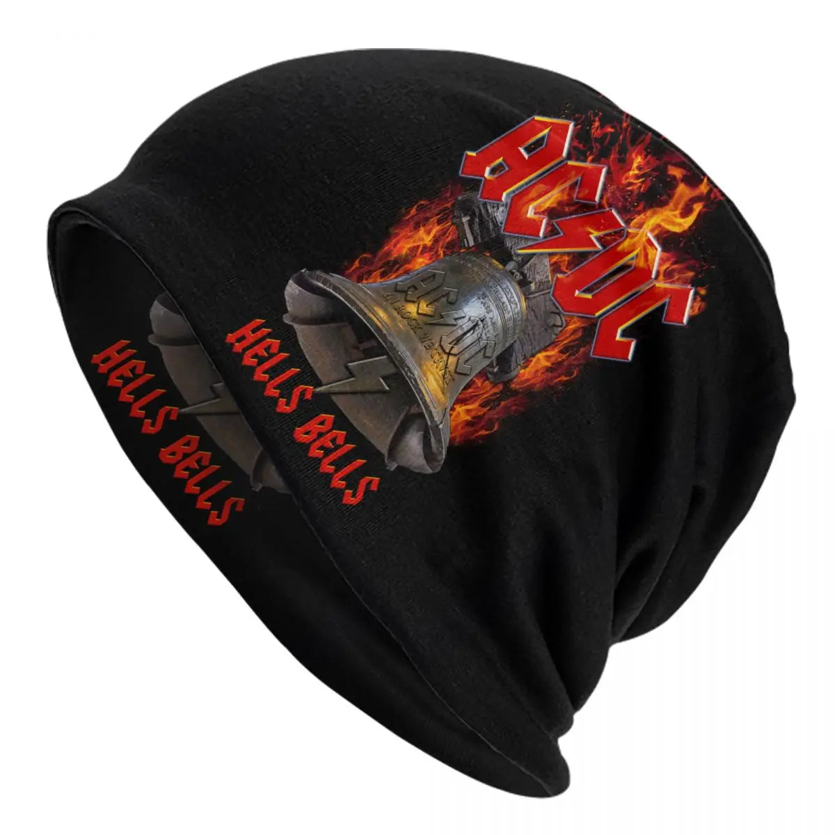 Bonnet Rétro Rock AC/DC - Tricot Hiver Heavy Metal Unisexe