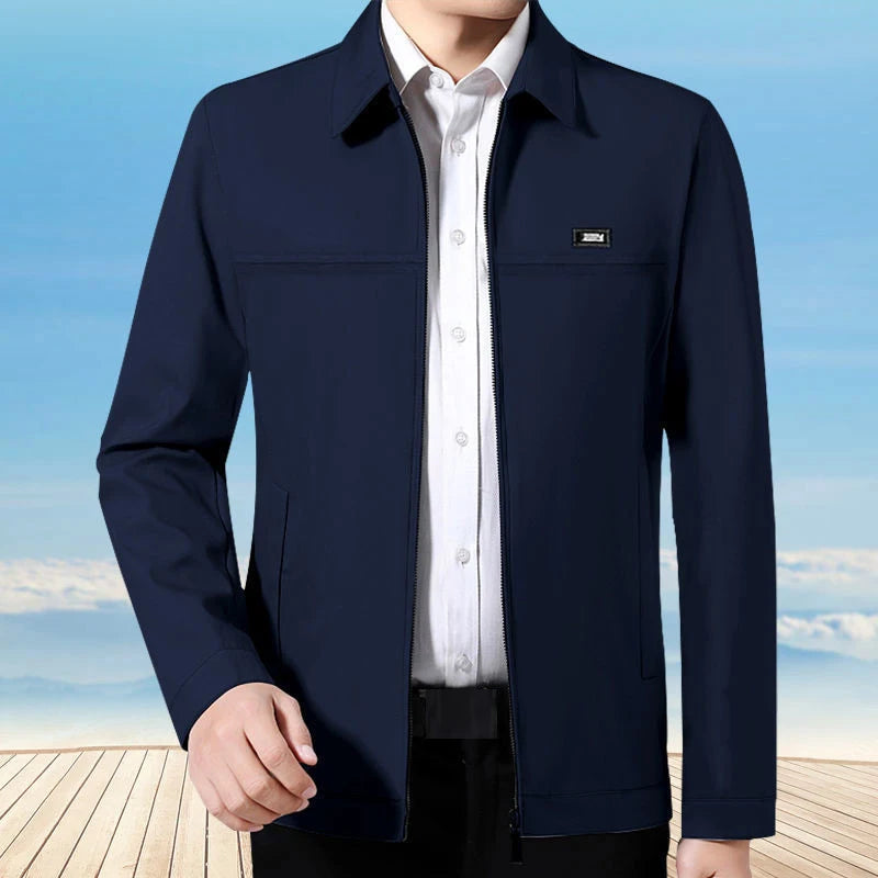 Veste Blazer Affaires Homme Luxe - Manteau Formel Bureau Social Décontracté Printemps