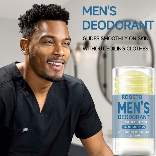 Natural Deodorant for Men with Eucalyptus Charcoal - 48-Hour Protection Without Streaks