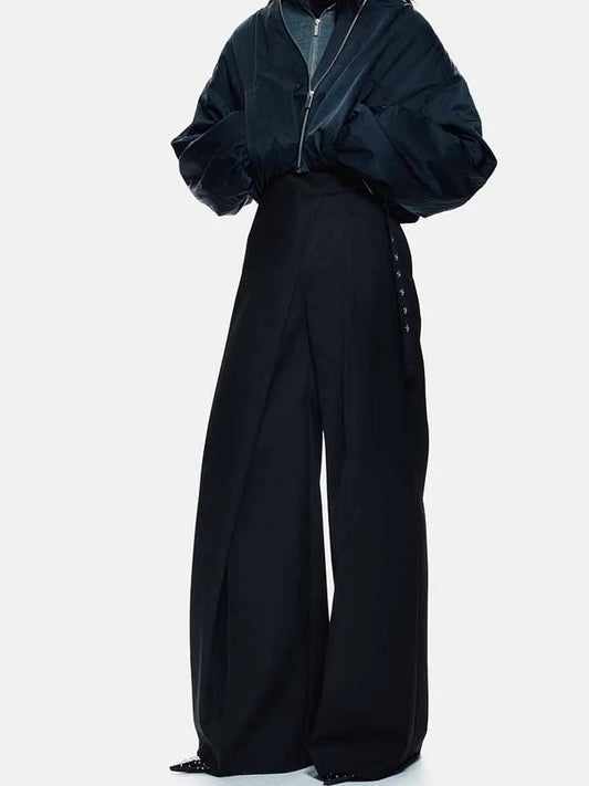 Pantalon Femme Européen Décontracté - Design Enveloppant