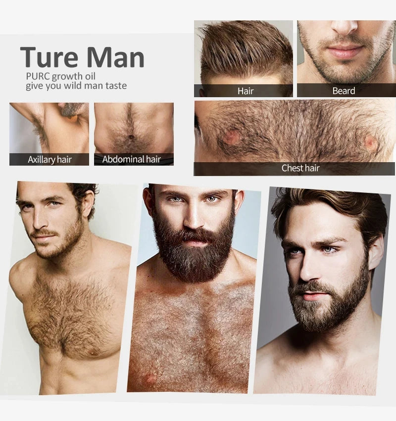 Natural Beard Essential Oil 30ml - Hydrates Nourishes Shine for Men